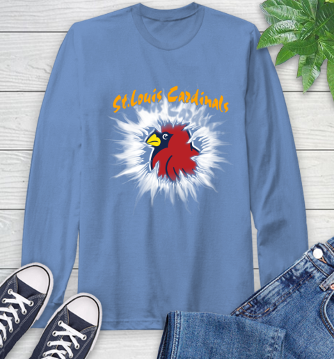 St.Louis Cardinals MLB Baseball Adoring Fan Rip Sports Long Sleeve T-Shirt 12