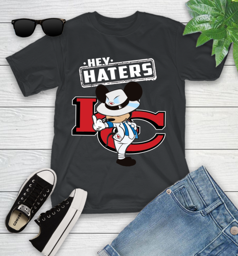 NFL Hey Haters Mickey Football Sports Kansas City Chiefs Youth T-Shirt