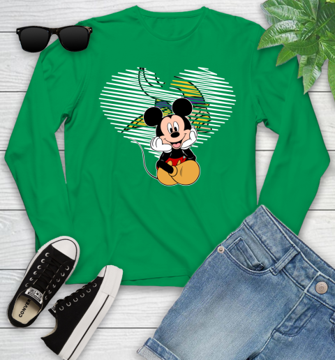 NFL Minnesota Vikings The Heart Mickey Mouse Disney Football T Shirt_000 Youth Long Sleeve 7