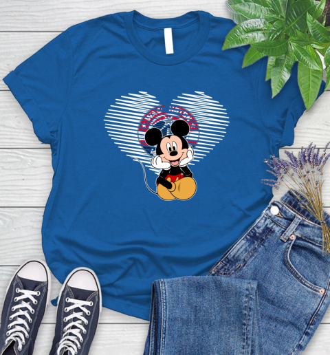 NBA Washington Wizards The Heart Mickey Mouse Disney Basketball Women's T-Shirt 12