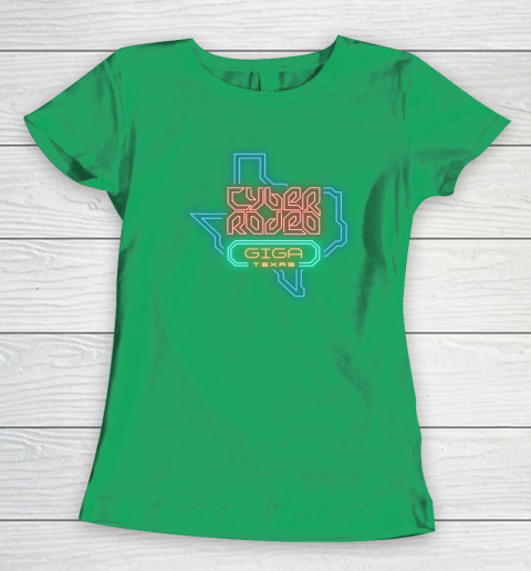 Cyber Rodeo Shirt Elon Musk Giga Texas Tesla Event Women's T-Shirt 4