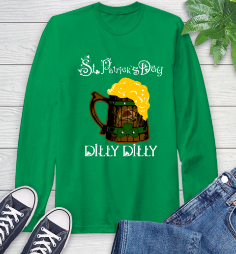 NHL Colorado Avalanche St Patrick's Day Dilly Dilly Beer Hockey Sports Long Sleeve T-Shirt 8
