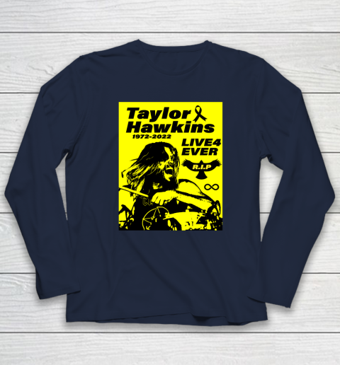 Taylor Hawkins Shirt RIP Foo Fighters Drummer 1972  2022 Long Sleeve T-Shirt 2