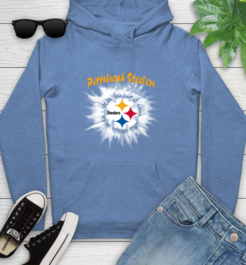 Pittsburgh Steelers NFL Football Adoring Fan Rip Sports Youth Hoodie 13