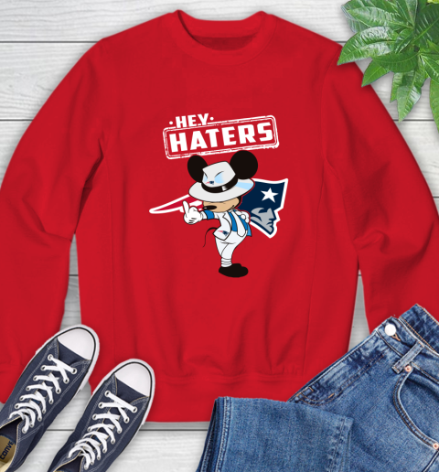 NFL Hey Haters Mickey Football Sports New England Patriots Sweatshirt 10