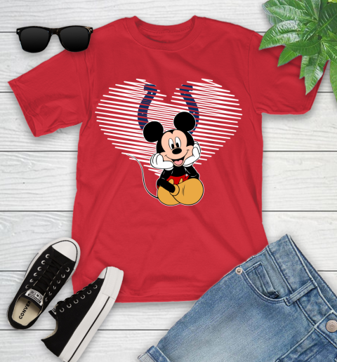 NFL Indianapolis Colts The Heart Mickey Mouse Disney Football T Shirt_000 Youth T-Shirt 13