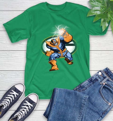 Green Bay Packers NFL Football Thanos Avengers Infinity War Marvel T-Shirt 7