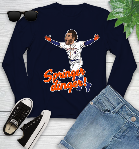 Houston Springer Dinger Fan Shirts Youth Long Sleeve 3