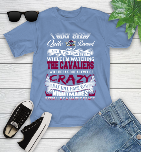 Cleveland Cavaliers NBA Basketball Don't Mess With Me While I'm Watching My Team Youth T-Shirt 15