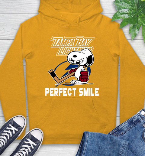 NHL Tampa Bay Lightning Snoopy Perfect Smile The Peanuts Movie Hockey T Shirt Hoodie 2