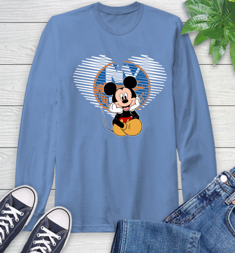 NHL New York Islanders The Heart Mickey Mouse Disney Hockey Long Sleeve T-Shirt 12