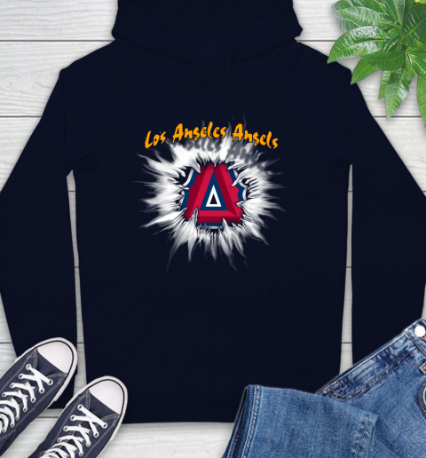 Los Angeles Angels MLB Baseball Adoring Fan Rip Sports Hoodie 3