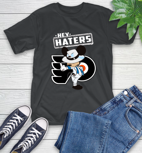 NHL Hey Haters Mickey Hockey Sports Philadelphia Flyers T-Shirt