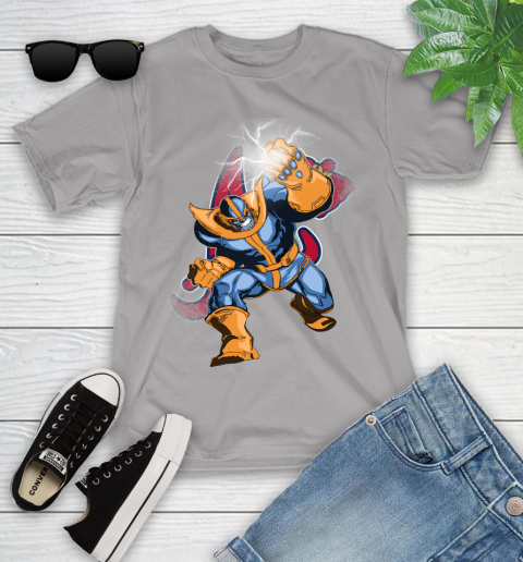 Atlanta Braves MLB Baseball Thanos Avengers Infinity War Marvel Youth T-Shirt 4
