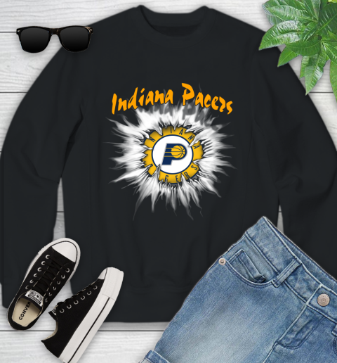 Indiana Pacers NBA Basketball Rip Sports Youth Sweatshirt
