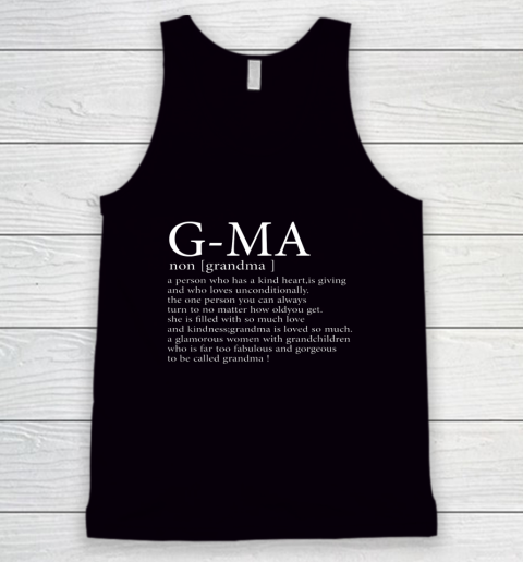 G Ma Definition Grandma Mother's Day Tank Top