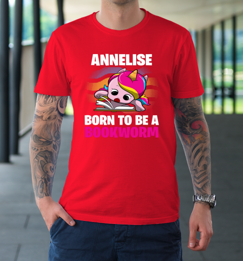 Annelise Born To Be A Bookworm Unicorn T-Shirt 8