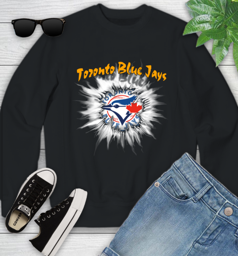 Toronto Blue Jays MLB Baseball Adoring Fan Rip Sports Youth Sweatshirt