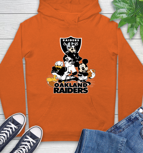 NFL Oakland Raiders Mickey Mouse Donald Duck Goofy Football Shirt Hoodie 4
