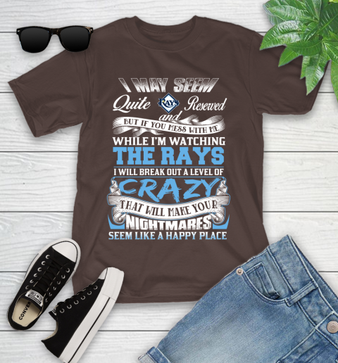 Tampa Bay Rays MLB Baseball Don't Mess With Me While I'm Watching My Team Youth T-Shirt 7