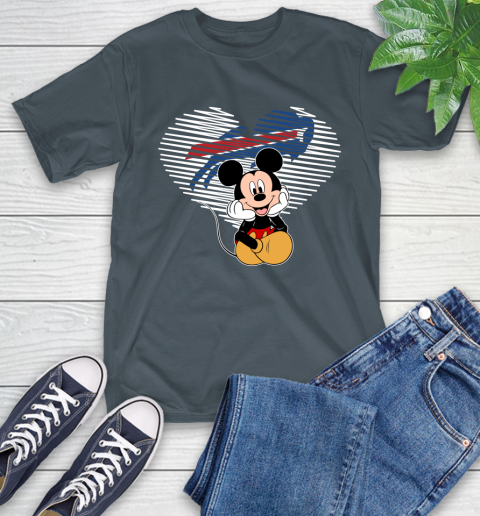 NFL Buffalo Bills The Heart Mickey Mouse Disney Football T Shirt_000 T-Shirt 10