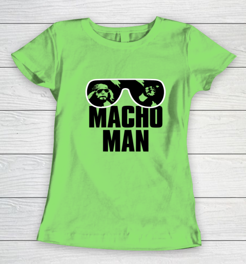 Macho Man Shirt Savage Sunglasses Graphic Women's T-Shirt 13
