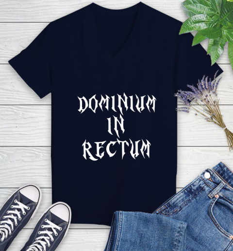 Dominium In Rectum Shirt Meaning Women's V-Neck T-Shirt 2