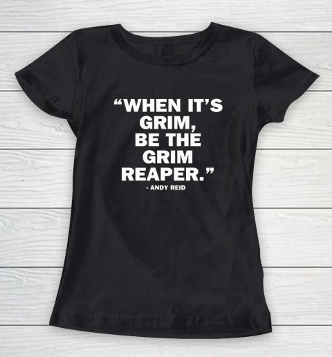 Mahomes Chiefs Grim Reaper Women's T-Shirt