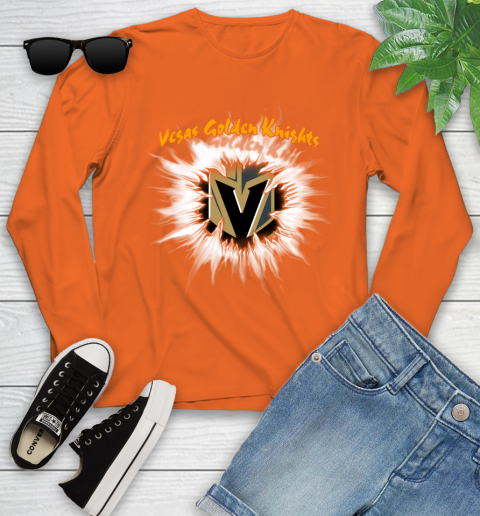 Vegas Golden Knights NHL Hockey Adoring Fan Rip Sports Youth Long Sleeve 3