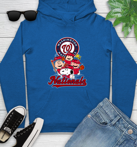 MLB Washington Nationals Snoopy Charlie Brown Woodstock The Peanuts Movie Baseball T Shirt_000 Youth Hoodie 11