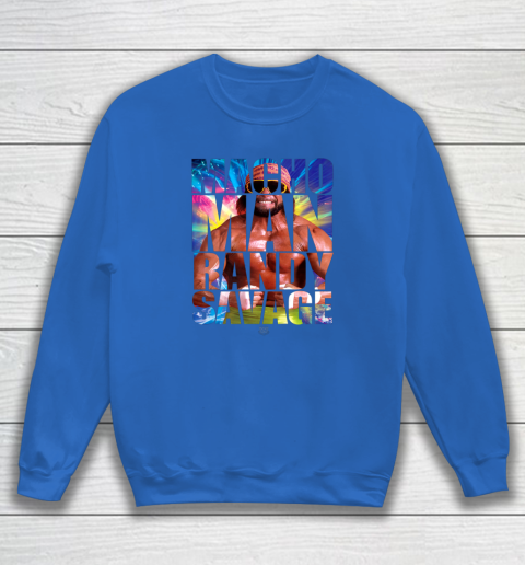 Randy Macho Man Savage WWE Disco Splash Sweatshirt 11