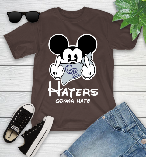 MLB Colorado Rockies Gonna Hate Mickey Mouse Disney Baseball T Shirt_000 Youth T-Shirt 7