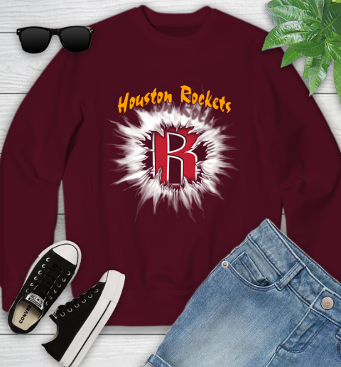 Houston Rockets NBA Basketball Rip Sports Youth Sweatshirt 4