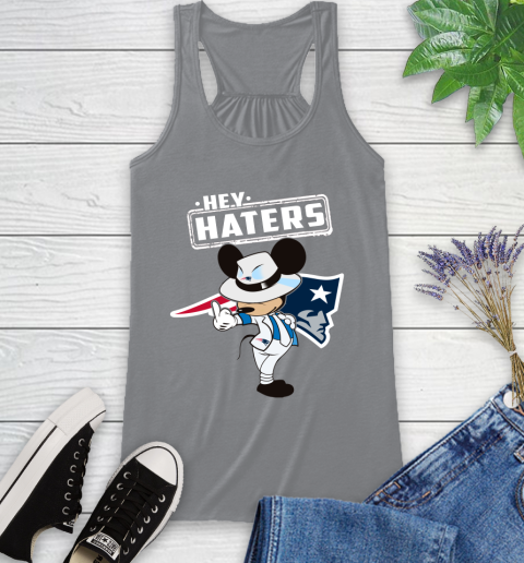 NFL Hey Haters Mickey Football Sports New England Patriots Racerback Tank 4