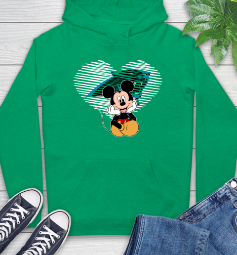 NFL Carolina Panthers The Heart Mickey Mouse Disney Football T Shirt_000 Hoodie 8