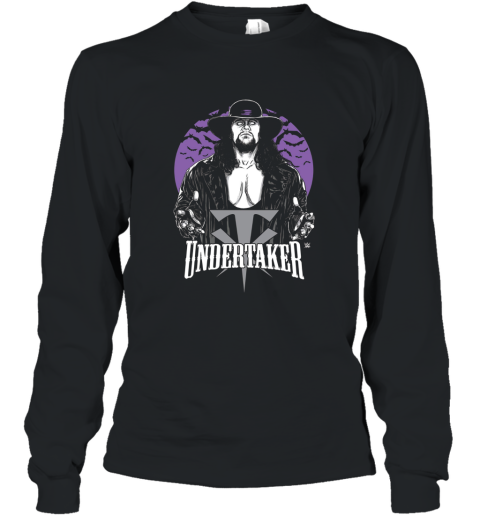 WWE Vintage Undertaker Logo T Shirt Long Sleeve