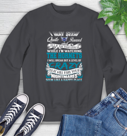 Charlotte Hornets NBA Basketball Don't Mess With Me While I'm Watching My Team Sweatshirt 7 Charlotte Hornets NBA Basketball Don't Mess With Me While I'm Watching My Team Sweatshirt - Image 7