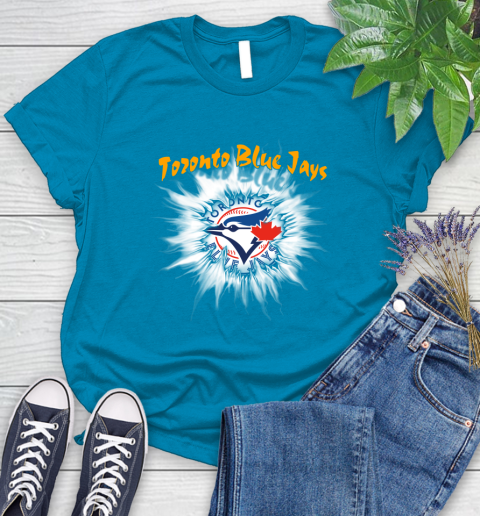 Toronto Blue Jays MLB Baseball Adoring Fan Rip Sports Women's T-Shirt 10