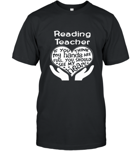 Teachers giftsTeacher shirts READING TEACHER WITH HEART T-Shirt