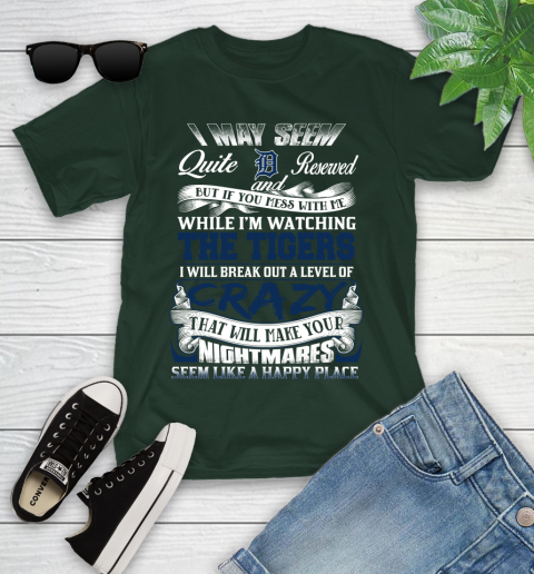 Detroit Tigers MLB Baseball Don't Mess With Me While I'm Watching My Team Youth T-Shirt 5