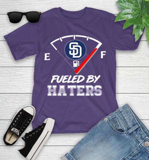 San Diego Padres MLB Baseball Fueled By Haters Sports Youth T-Shirt 3