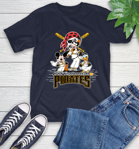 MLB Pittsburgh Pirates Mickey Mouse Donald Duck Goofy Baseball T Shirt T-Shirt 3