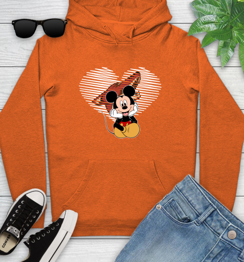 NHL Arizona Coyotes The Heart Mickey Mouse Disney Hockey Youth Hoodie 4