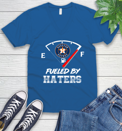 Houston Astros MLB Baseball Fueled By Haters Sports V-Neck T-Shirt 5