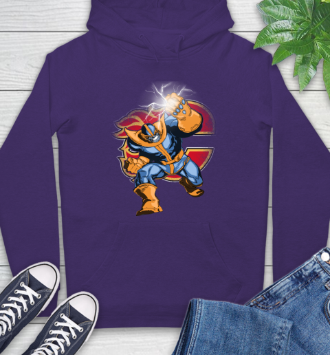 Calgary Flames NHL Hockey Thanos Avengers Infinity War Marvel Hoodie 5