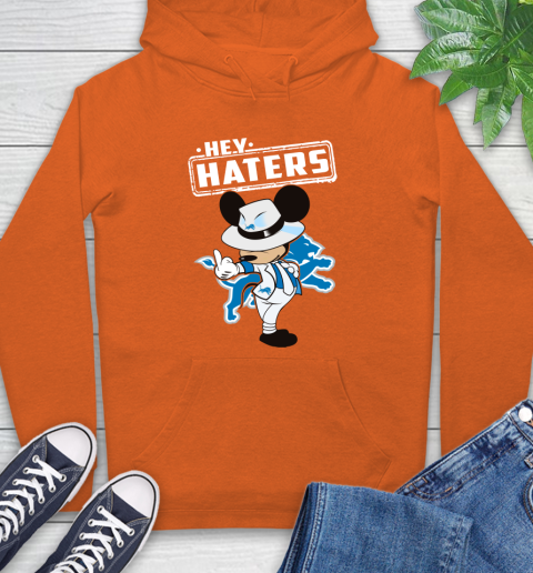 NFL Hey Haters Mickey Football Sports Detroit Lions Hoodie 4