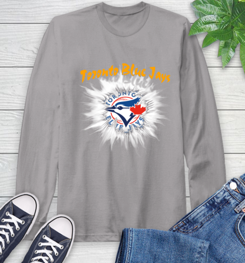 Toronto Blue Jays MLB Baseball Adoring Fan Rip Sports Long Sleeve T-Shirt 6