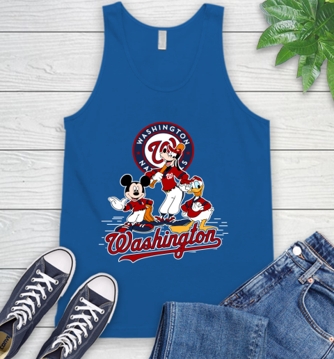 MLB Washington Nationals Mickey Mouse Donald Duck Goofy Baseball T Shirt Tank Top 4