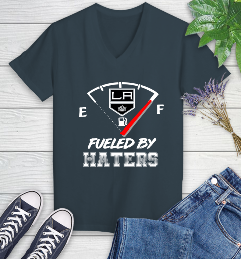 Los Angeles Kings NHL Hockey Fueled By Haters Sports Women's V-Neck T-Shirt 8