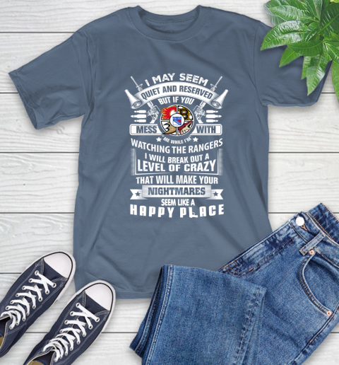 New York Rangers NHL Hockey Don't Mess With Me While I'm Watching My Team Sports T-Shirt 8